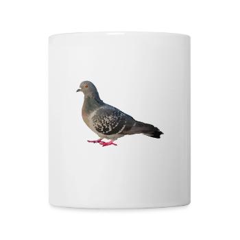 Prachtvolles Taubenporträt Farbenspiel - Tasse - Weiß - Vorne