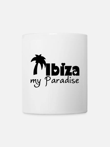 Ibiza Paradise Spanien Balearen Urlaub Geschenk - Tasse - Weiß