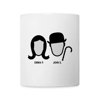Chapeau Melon (S-03-EP-JS) - Mug blanc - blanc - Devant