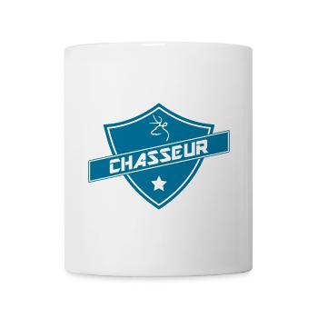 blason chasseur - Mug blanc - blanc - Devant