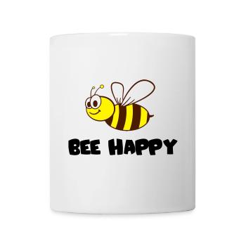 bee happy - Tasse - Weiß - Vorne