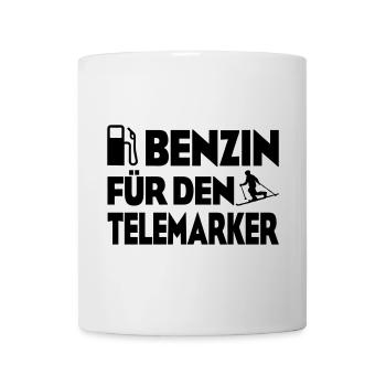 Benzin Telemarker - Tasse - Weiß - Vorne