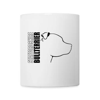 STAFFORDSHIRE BULLTERRIER PROFILE Wilsigns - Mug - white - Front