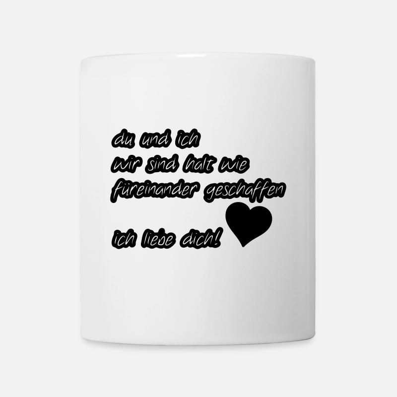 Liebeserklärung Liebe, Sprüche, Geschenk - Tasse - Weiß