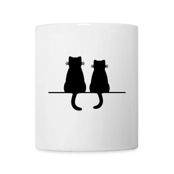 Cadeau d'amour d'amitié de chat de chats de chat - Mug blanc - blanc - Devant