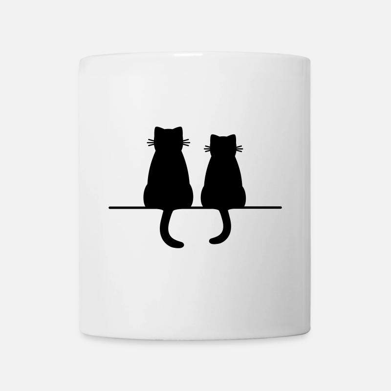 Cadeau d'amour d'amitié de chat de chats de chat - Mug blanc - blanc