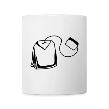 un sachet de thé - Mug blanc - blanc - Devant