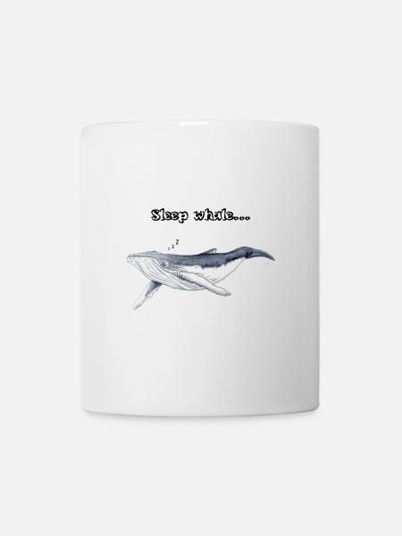 Baleines bonnes nuits de sommeil - baleines Zzz - Baleine - Mug blanc - blanc