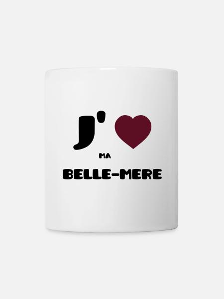 I love my mother (V) - Mug - white