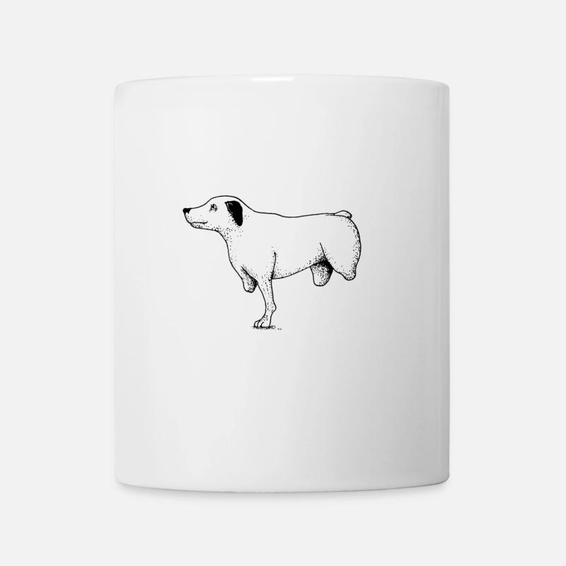 limpingDogBlackWhite - Mug - white