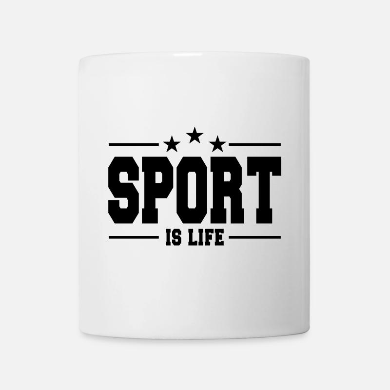 Sport ist Leben - Tasse - Weiß
