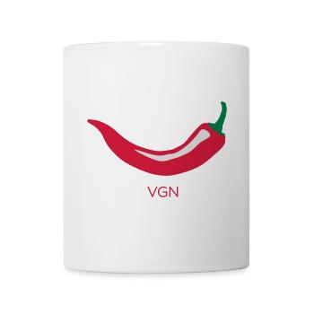 Red Chili - vegan (VGN) - Tasse - Weiß - Vorne