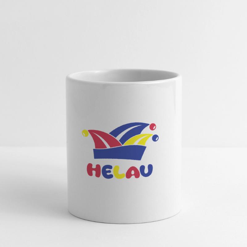 Fasching Narrenkappe Helau 1, 2 oder 3 Farben Tasse
