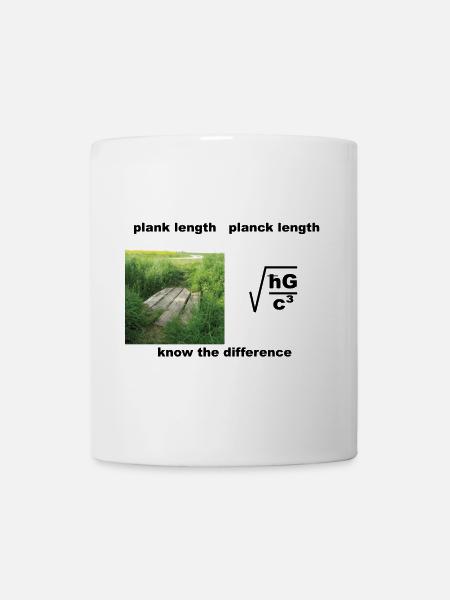 planck length - Tasse - Weiß