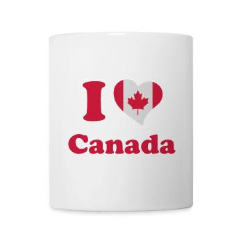 I love Canada - J'aime le Canada - Mug blanc - blanc - Devant