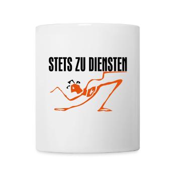 Stets zu Diensten - Tasse - Weiß - Vorne