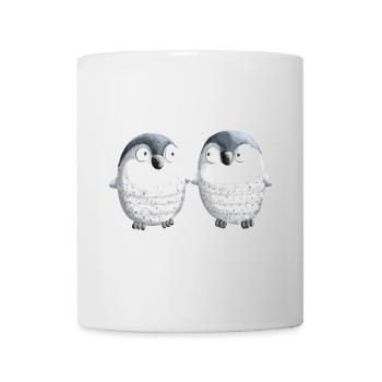 Best Friends Pinguine - Pinguin - Comic - Paar - Tasse - Weiß - Vorne