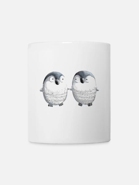 Meilleurs Amis Pingouins - Pingouin - Bande Dessinée - Couple - Mug blanc - blanc
