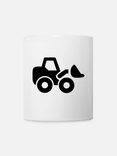 Bagger - Tasse - Weiß