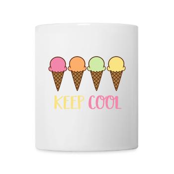 Eiscreme - Tasse - Weiß - Vorne