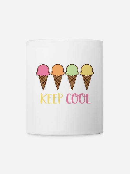 Eiscreme - Tasse - Weiß