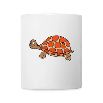 Design de tortue ludique pour les enfants - Mug blanc - blanc - Devant