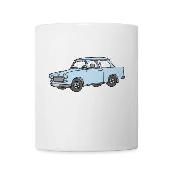 Hellblauer Trabi,  - Tasse - Weiß - Vorne