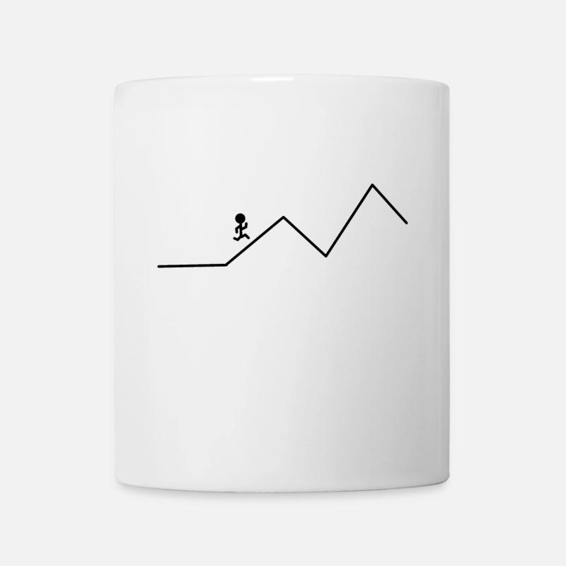 Berg, Wandern, Geschenk, Geschnkidee - Tasse - Weiß