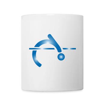 saut en hauteur - Mug blanc - blanc - Devant