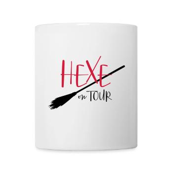 Hexe on tour - Party, Fasching, Halloween - Tasse - Weiß - Vorne