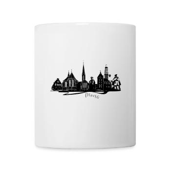 Vieille ville Silhouette Moers - Mug blanc - blanc - Devant