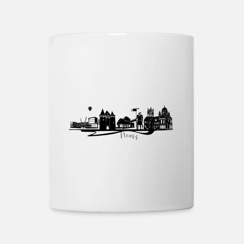 Design de ville abstrait Neuss - Mug blanc - blanc