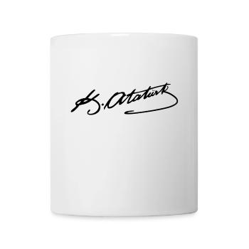 Atatürkün imzasi - Mug blanc - blanc - Devant