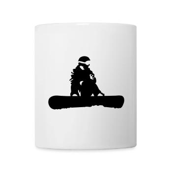 snowboard - Mug blanc - blanc - Devant