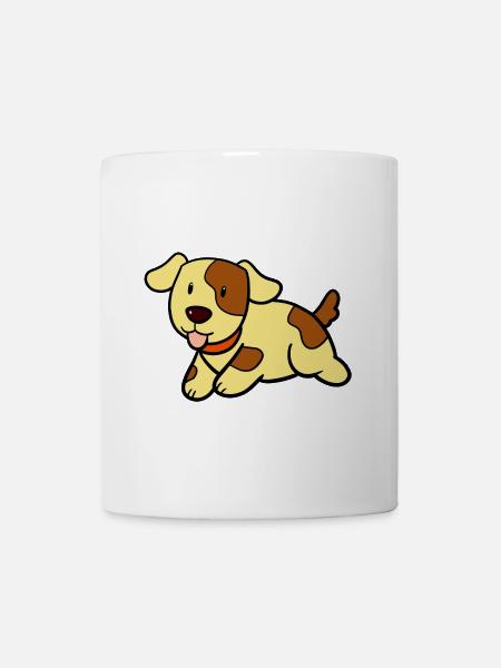 Chien mignon - Mug blanc - blanc