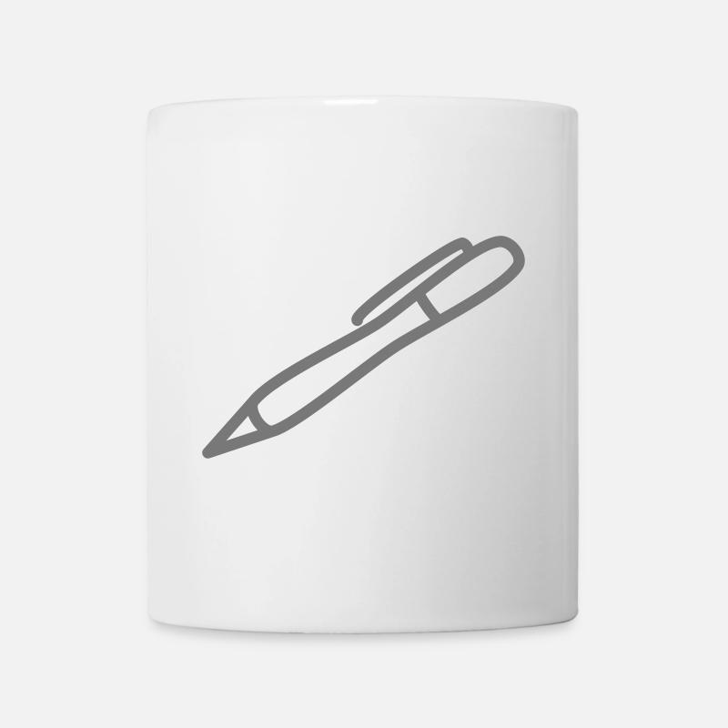 stylo à bille - Mug blanc - blanc