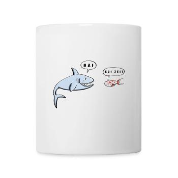 Shark And Koi I Funny Sayings I Fish Gift - Mug - white - Front