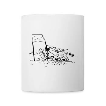Skieurs - Skieurs - Mug blanc - blanc - Devant