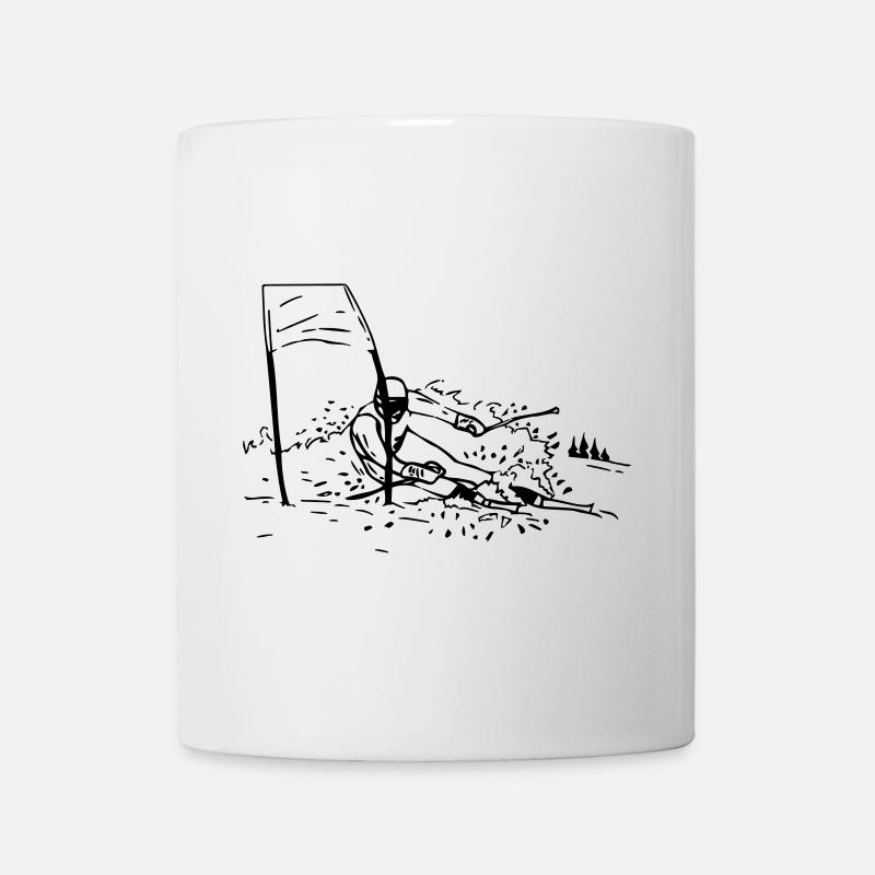 Ski - Skiläufer - Tasse - Weiß