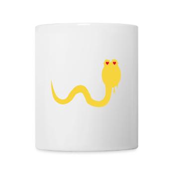 Schlangenkopf Schlange T-Shirt - Tasse - Weiß - Vorne