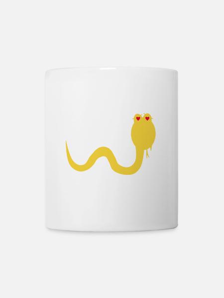 Snakehead Snake T-Shirt - Mug blanc - blanc