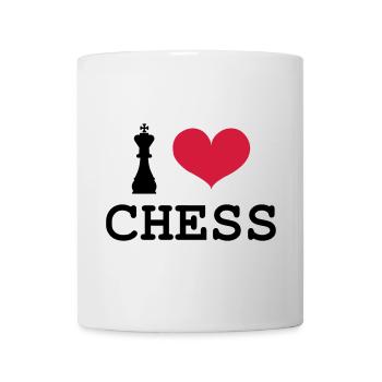 I Love Chess - Tasse - Weiß - Vorne