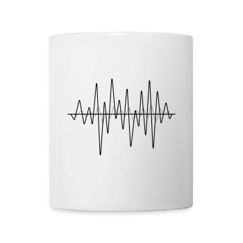 sound waves - Mug - white - Front