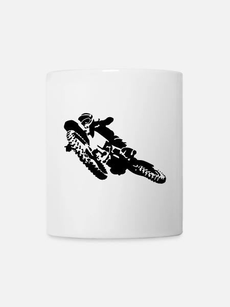 motocross - Mug blanc - blanc