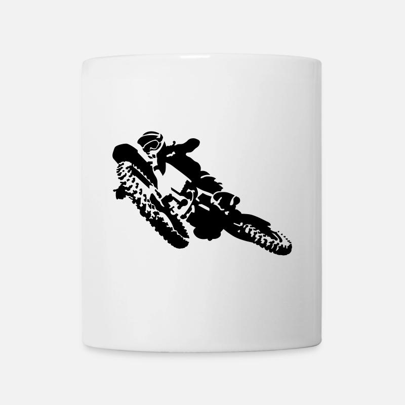 motocross - Mug blanc - blanc