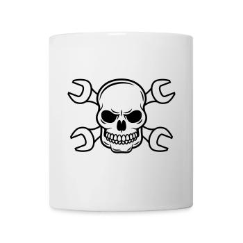 Mechanic Skull - Mug - white - Front