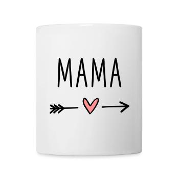 Mom Heart Arrow Love Mother's Day Gift - Mug - white - Front