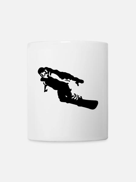 snowboarder - Mug blanc - blanc