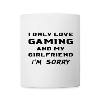 Ich liebe Gaming und meine Freundin Gamer Freund - Tasse - Weiß - Vorne