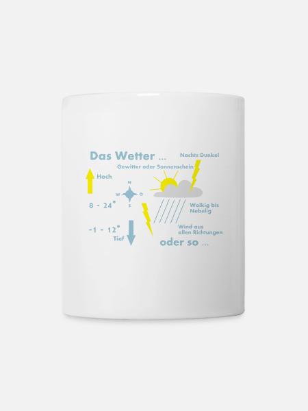 wetter wetterkarte europa - Tasse - Weiß